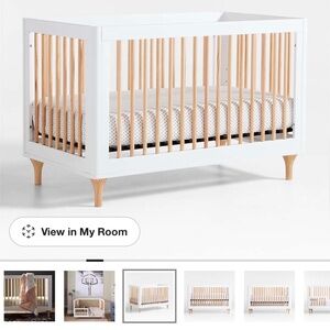 Lolly 3-in-1 Convertible Crib with Toddler Bed Conversion Kit